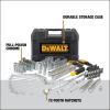 imageDEWALT Mechanics Tool Set 14quot ampamp 38quot ampamp 12quot Drive SAEMetric 205piece DWMT81534172 pc