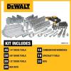 imageDEWALT Mechanics Tool Set 14quot ampamp 38quot ampamp 12quot Drive SAEMetric 205piece DWMT81534205 pc