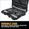 imageDEWALT Mechanics Tool Set 14quot ampamp 38quot ampamp 12quot Drive SAEMetric 205piece DWMT81534247 pc