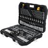 imageDEWALT Mechanics Tool Set 14quot ampamp 38quot ampamp 12quot Drive SAEMetric 205piece DWMT81534247 pc