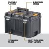 imageDEWALT TSTAK Tool Box Extra Large Design Removable Tray for Easy Access to Tools Water and Debris Resistant DWST17806