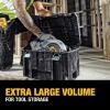 imageDEWALT TSTAK Tool Box Extra Large Design Removable Tray for Easy Access to Tools Water and Debris Resistant DWST17806