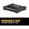 imageDEWALT TSTAK Tool Box Extra Large Design Removable Tray for Easy Access to Tools Water and Debris Resistant DWST17806