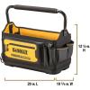 imageDEWALT Tool Bag Water Resistant Hard Bottom 16inch Professional Tool Tote DWST560103Tool Tote