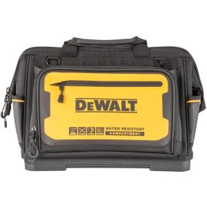 imageDEWALT Tool Bag Water Resistant Hard Bottom 16inch Professional Tool Tote DWST56010316 Open Mouth Tool Bag