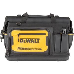 imageDEWALT Tool Bag Water Resistant Hard Bottom 16inch Professional Tool Tote DWST56010320 Open Mouth Tool Bag