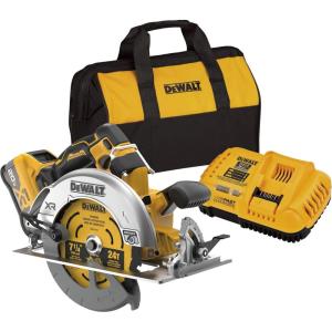 imageDEWALT 20V MAX XR 714quot Cordless Circular Saw Kit XR POWERPACK with Battery and Charger Included DCS590WW1