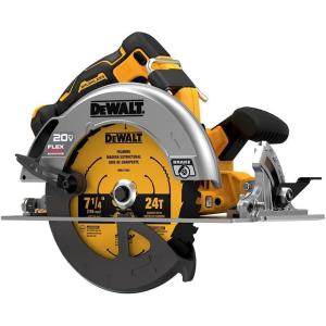 imageDEWALT DCS573B 20V MAX 714 in Brushless Cordless Circular Saw with FLEXVOLT ADVANTAGE Tool Only