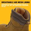 imageDEWALT Richardson Mens BOA Fit System Nubuck Leather Water Resistant Wide Fit Steel Toe Safety Work BootClay