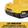 imageDEWALT 20V MAX Lithium Ion Battery 2 Ah and 4 Ah 4Pack Fuel Gauge LED Charge Indicators DCB324420V battery
