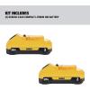 imageDEWALT 20V MAX Lithium Ion Battery 2 Ah and 4 Ah 4Pack Fuel Gauge LED Charge Indicators DCB324420V battery
