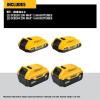 imageDEWALT 20V MAX Lithium Ion Battery 2 Ah and 4 Ah 4Pack Fuel Gauge LED Charge Indicators DCB32444 Count Pack of 1