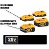 imageDEWALT 20V MAX Lithium Ion Battery 2 Ah and 4 Ah 4Pack Fuel Gauge LED Charge Indicators DCB32444 Count Pack of 1