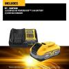 imageDEWALT Powerstack 20V MAX Battery Starter Kit Rechargeable 5Ah Lithium Ion DCBP520C