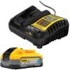 imageDEWALT Powerstack 20V MAX Battery Starter Kit Rechargeable 5Ah Lithium Ion DCBP520C