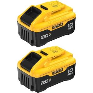 imageDEWALT 20V MAX 10 Ah Lithium Ion Battery 2Pack DCB2102