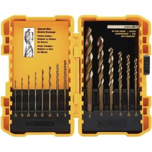 imageDEWALT Black Oxide Drill Bit Set with Pilot Point 13Piece DW116314 Piece Set