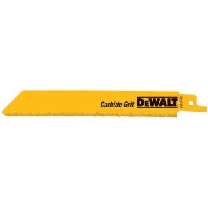 imageDeWalt DW4843 8 Carbidecoated Reciprocating Saw Blade 5Pk8 Carbide 5pack