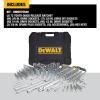 imageDEWALT Mechanics Tool Set SAE and Metric Socket Wrench Set Drive Sizes 12 14 38 Socket Set 192Piece Tool Box DWMT75049Mechanics Tool Set
