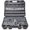 imageDEWALT Mechanics Tool Set SAE and Metric Socket Wrench Set Drive Sizes 12 14 38 Socket Set 192Piece Tool Box DWMT75049Mechanics Tool Set