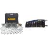imageDEWALT Mechanics Tools Kit and Socket Set 204Piece Dewalt Tool Set  14quot ampamp 38quot ampamp 12quot Drive Metric SAE Deep and Shallow Sockets 38quot Hex Bits Torx Bits Spark Plugs Wrenches DWMT72165204 PC
