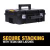 imageDEWALT TSTAK II Tool Box Flat Top Tool Storage Case Organizer Box Holds Up To 66 lbs Flexible Platforms for Stacking 13 Inch DWST178071 Count Pack of 1