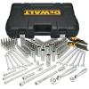 imageDEWALT Mechanics Tools Kit and Socket Set 204Piece Dewalt Tool Set  14quot ampamp 38quot ampamp 12quot Drive Metric SAE Deep and Shallow Sockets 38quot Hex Bits Torx Bits Spark Plugs Wrenches DWMT72165156 PC
