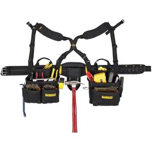 imageDEWALT DG5617 20Pocket Pro Framers Combo Apron Tool Belt and Yokestyle Suspenders BlackAs the Picture Shown