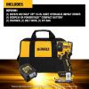 imageDEWALT 20V MAX XR 14 Inch Quiet Hydraulic Cordless Impact Driver Kit with POWERSTACK Battery and Charger DCF870E1