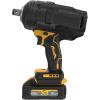 imageDEWALT 20V MAX XR 34 Inch Cordless Impact Wrench Kit with POWERSTACK Battery and Charger DCF964GH1