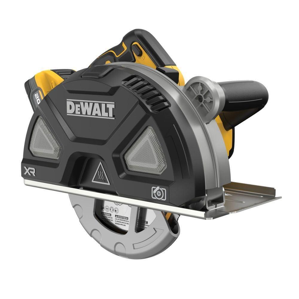 imageDEWALT 20V MAX XR 714 Inch Metal Cutting Circular Saw Kit with Circular Saw Blade Battery and Charger Included DCS383H1
