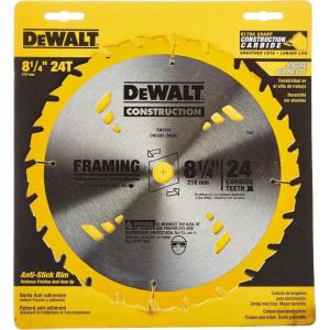 imageDEWALT Circular Saw Blade 8 14 Inch 24 Tooth Framing DW3182Old Model
