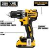 imageDEWALT 20V MAX Cordless DrillDriver Kit Brushless 12Inch DCD791D220V Brushless DrillDriver