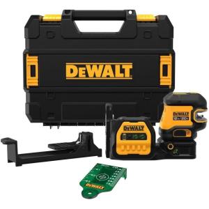 imageDEWALT 20V12V MAX Laser Level Cross Line Laser and 5 Spot Laser Green Bare Tool Only DCLE34520GBLaser Bare Tool Only