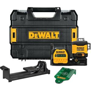 imageDEWALT 20V12V MAX Laser Level Cross Line Laser and 5 Spot Laser Green Bare Tool Only DCLE34520GBLaser Level tool only