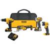 imageDEWALT 20V MAX Power Tool Combo Kit 4Tool Cordless Power Tool Set with 2 Batteries and Charger DCK444C2Drill Combo Kit
