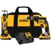 imageDEWALT 20V MAX XR Drywall Screw Gun ampamp Cutout Tool Combo Kit DCK263D2