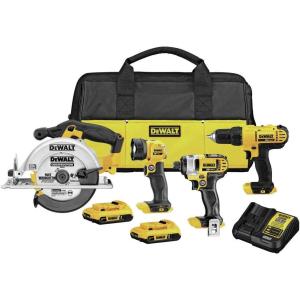 imageDEWALT 20V MAX Cordless Drill Combo Kit 4Tool DCK466D24Tool Combo Kit Only