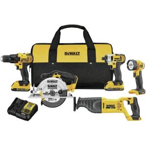 imageDEWALT 20V MAX Cordless Drill Combo Kit 5Tool DCK520D2DCK520D2