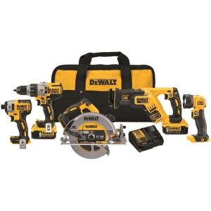 imageDEWALT DCK594P2 20V Max XR 5Tool Combo KitCombo Kit