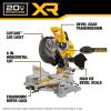 imageDEWALT 20V MAX XR 10 in Double Bevel Fixed Miter Saw Tool Only DCS714B
