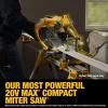 imageDEWALT 20V MAX XR 10 in Double Bevel Fixed Miter Saw Tool Only DCS714B