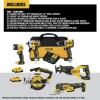 imageDEWALT 20V MAX XR Cordless Combo Kit 6Tool with 2 Ah Batteries and Charger DCK648D2