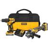 imageDEWALT 20V MAX Drill And Grinder Kit Power Tool Set 2 Batteries and Charger Included DCK231E2