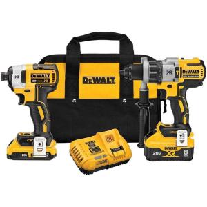 imageDEWALT 20V MAX XR Cordless Drill Combo Kit Hammer Drill ampamp Impact Driver with Battery and Charger Included Power Detect Technology DCK299D1W1