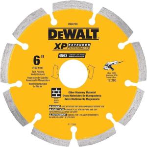 imageDewalt DW4739 0250 XP Diamond Tuck Point Blade 6Inch