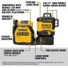 imageDEWALT 12V20V MAX XR Line Laser High Precision 3 X 360 Green Battery and Charger Included DCLE34033D1