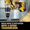 imageDEWALT 20V MAX DrillDriver 3Speed Premium 40Ah Kit DCD980M2 Black MediumDrillDriver Only