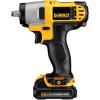 imageDEWALT 12V MAX Impact Wrench with Hog Ring Cordless 38Inch DCF813S2Wrench Kit
