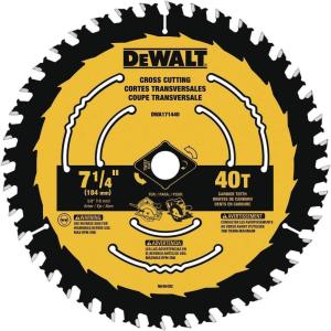 imageDEWALT Circular Saw Blade 7 14 Inch 40 Tooth Wood Cutting 10 Pack DWA171440B10New